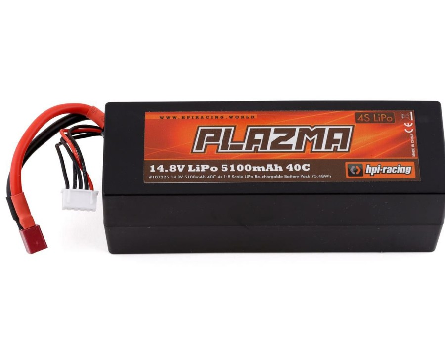 Batteries * | Hpi Plazma 4S 40C Lipo Battery (14.8V/5100Mah) W/T-Style Connector