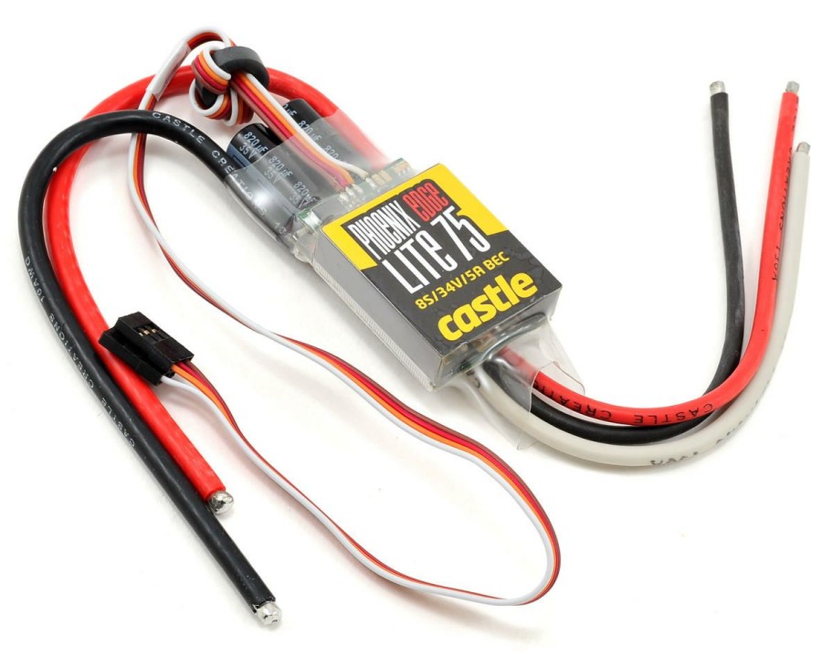 Electronics * | Castle Creations Phoenix Edge Lite 75 25V 75-Amp Esc W/5-Amp Bec