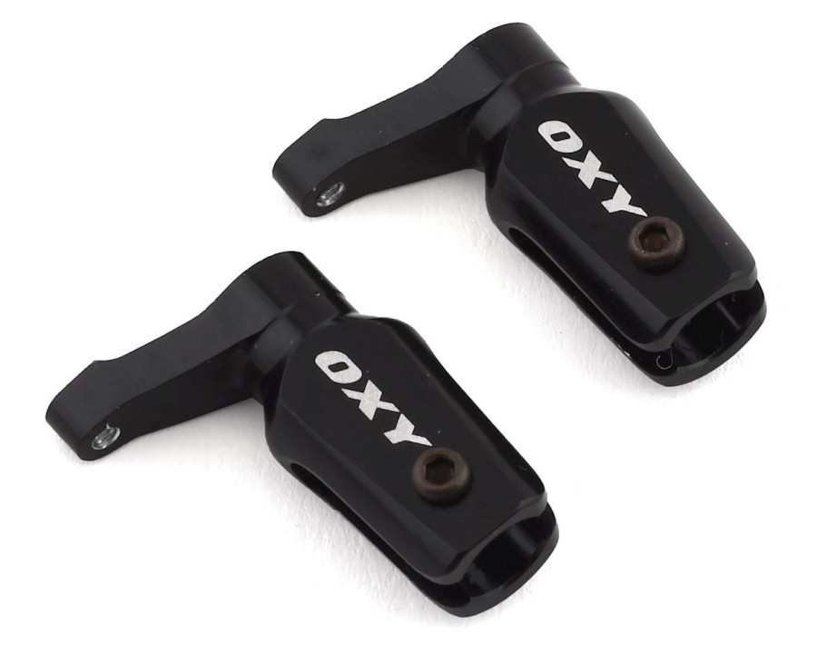 Parts * | Oxy Heli Aluminum Main Grip Set (Black) (Oxy 2)