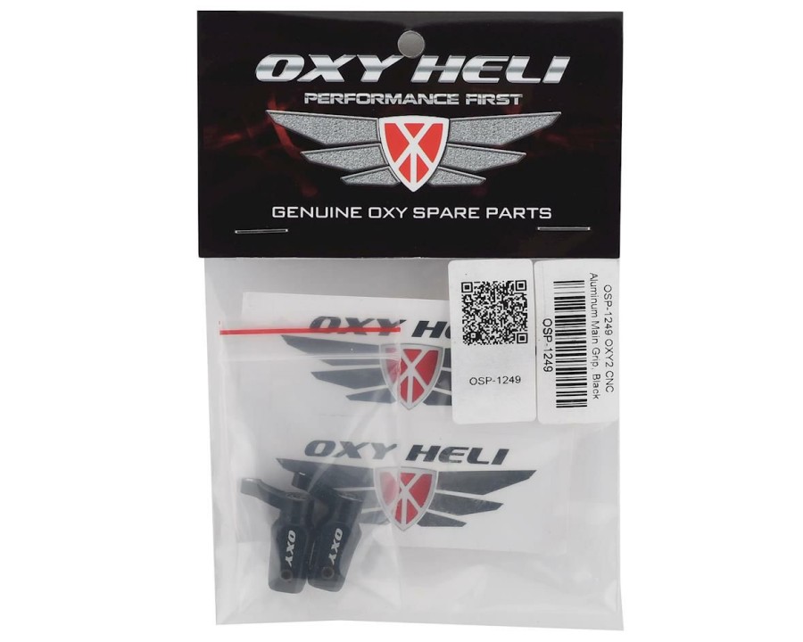 Parts * | Oxy Heli Aluminum Main Grip Set (Black) (Oxy 2)