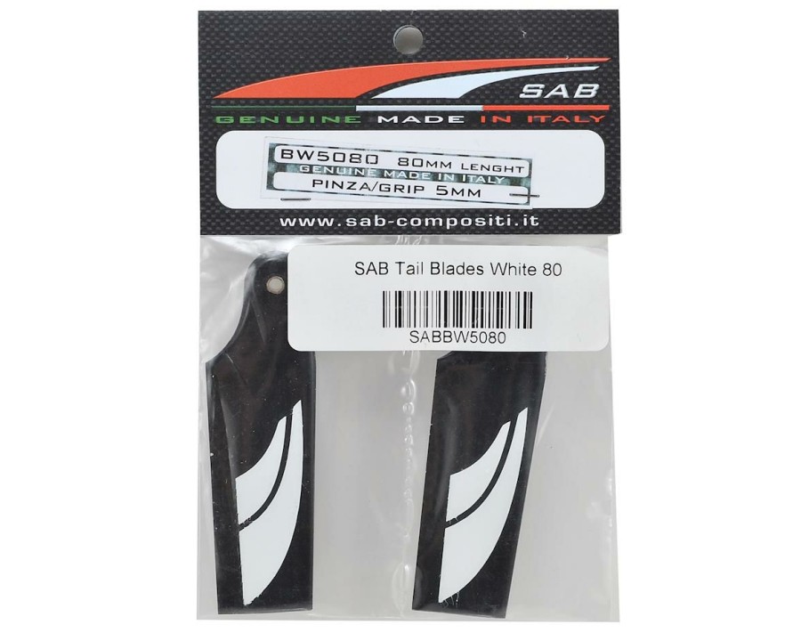 Blades * | Sab Goblin 80Mm Carbon Fiber Tail Blade Set (Black)