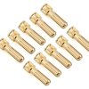 Batteries * | Ruddog 5Mm Gold Cooling Head Bullet Plugs (10)