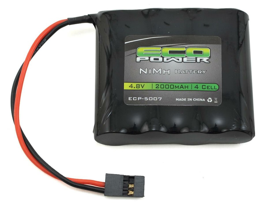 Batteries * | Ecopower 4-Cell Nimh Aa Sbs-Flat Receiver Battery W/Rx Connector (4.8V/2000Mah)