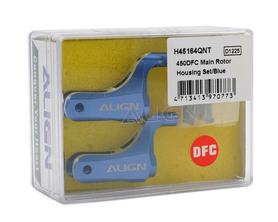 Parts * | Align 450Dfc Main Rotor Holder Set (Blue)