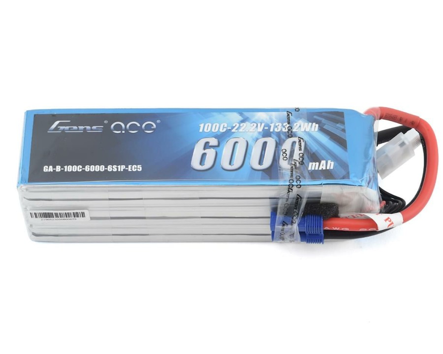 Batteries * | Gens Ace 6S Soft Case 100C Lipo Battery (22.2V/6000Mah) W/Ec5 Connector