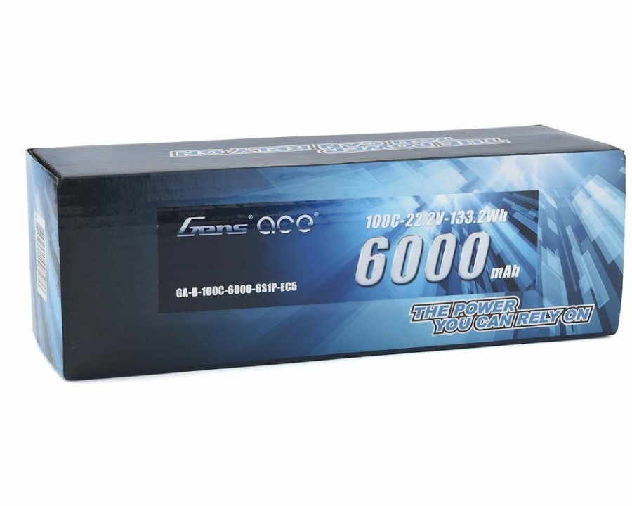 Batteries * | Gens Ace 6S Soft Case 100C Lipo Battery (22.2V/6000Mah) W/Ec5 Connector