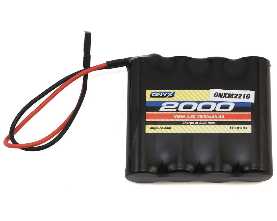 Batteries * | Onyx Aa Flat Nimh Receiver Battery W/Universal Plug (4.8V/2000Mah)