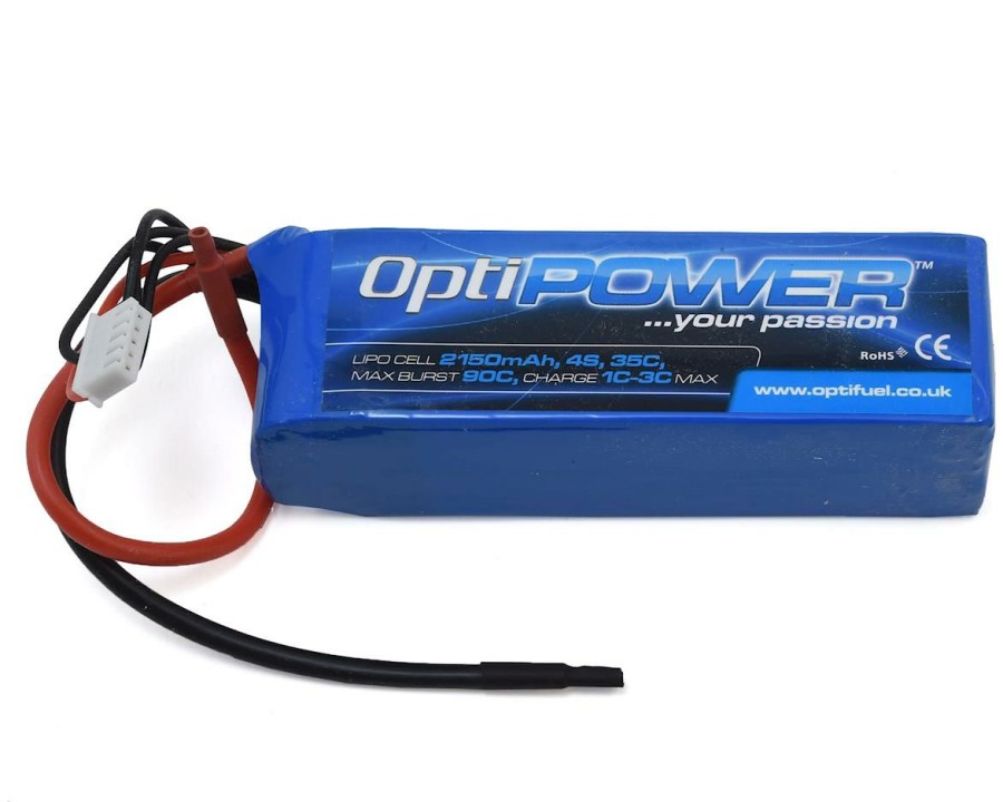 Batteries * | Optipower 4S 35C Lipo Battery (14.8V/2150Mah)