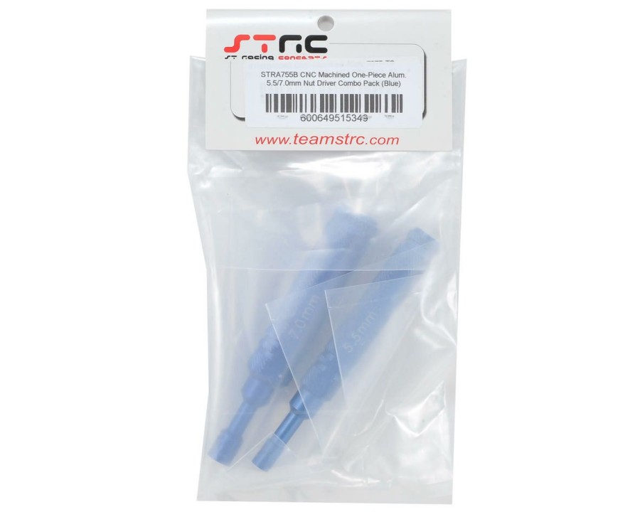 Maintenance * | St Racing Concepts Aluminum 1-Piece Metric Nut Driver Set (5.5Mm/7.0Mm) (Blue)