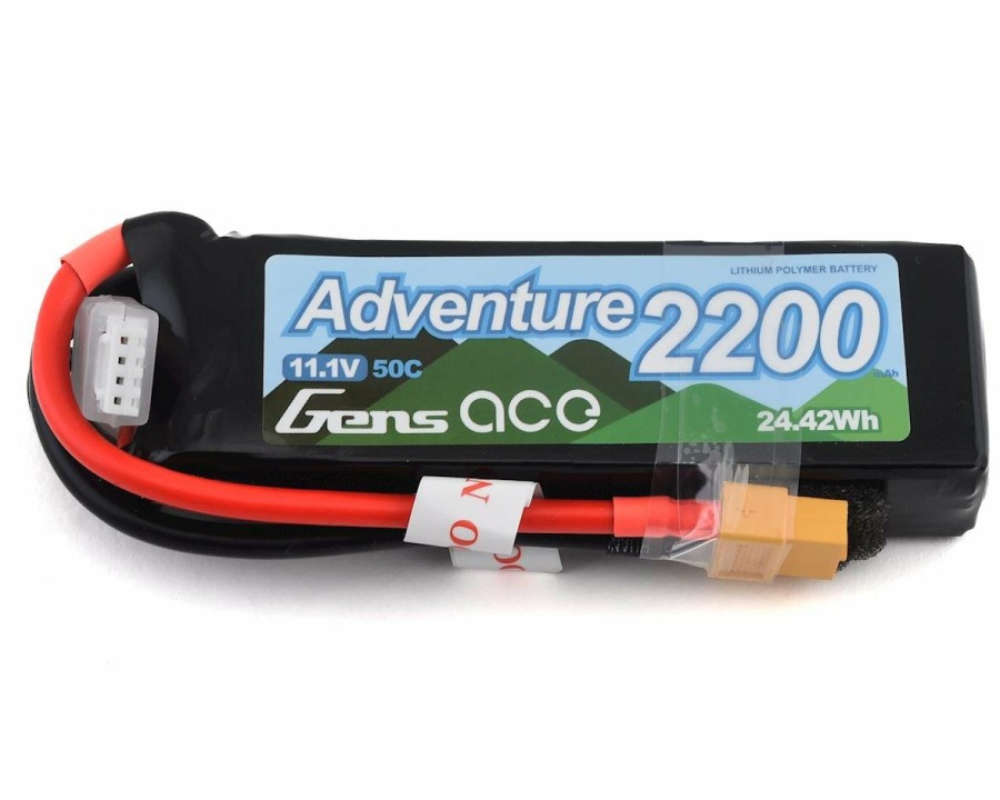 Batteries * | Gens Ace Adventure 3S 50C Lipo Battery Pack (11.1V/2200Mah) W/Xt-60 Connector