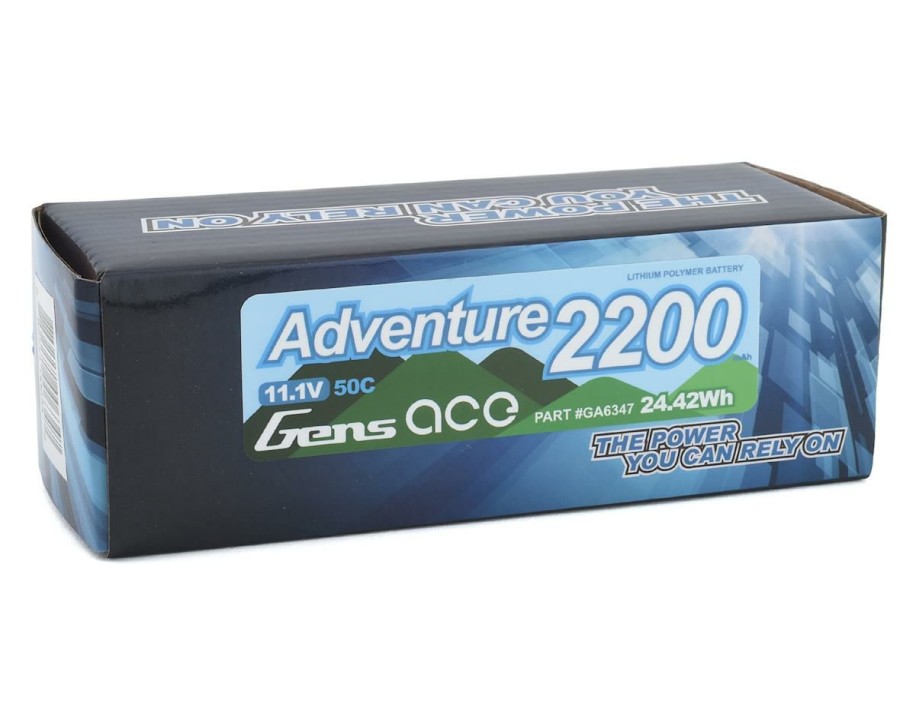 Batteries * | Gens Ace Adventure 3S 50C Lipo Battery Pack (11.1V/2200Mah) W/Xt-60 Connector