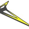 Parts * | Tron Helicopters 7.0 Fusion Edition Tail Fin (Yellow)