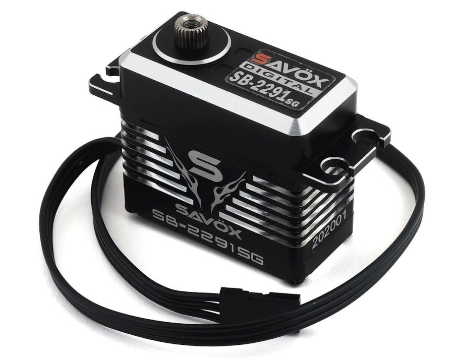 Electronics * | Savox Sb-2291Sg Black Edition Monster Speed Brushless Steel Gear Servo (High Voltage)