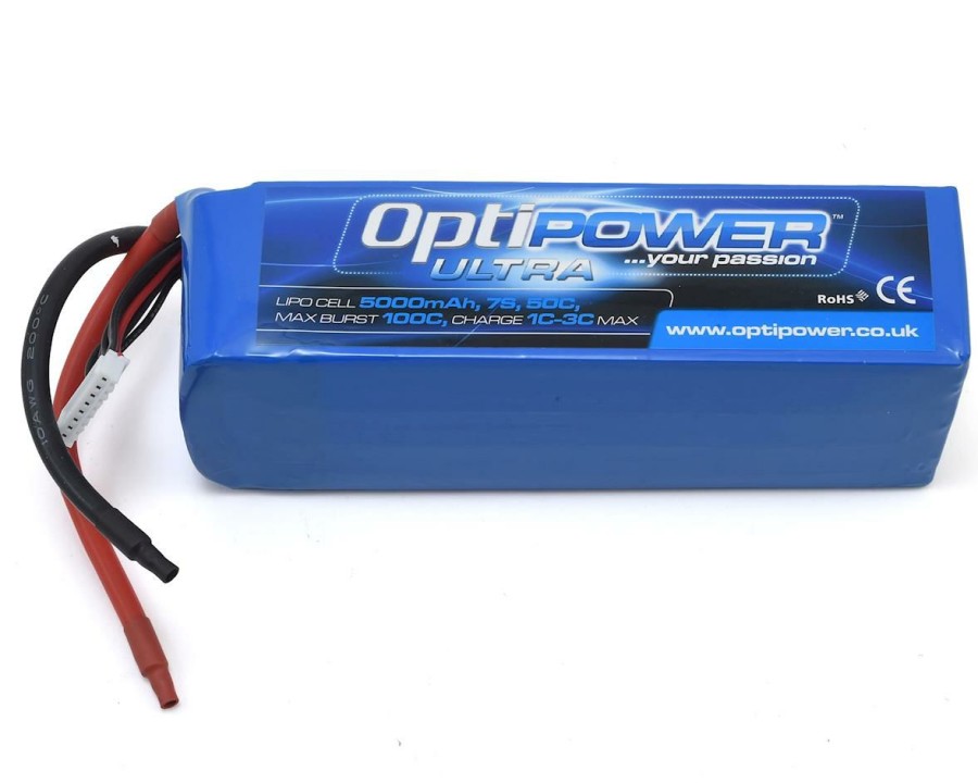 Batteries * | Optipower 7S 50C Lipo Battery (25.9V/5000Mah)