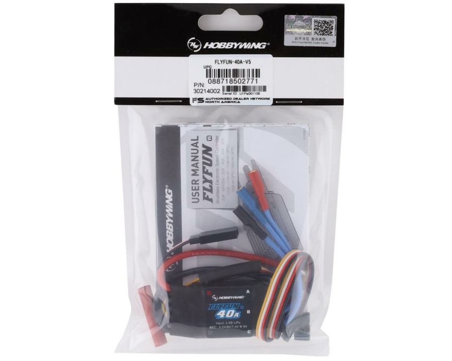 Electronics * | Hobbywing Flyfun 40A V5 Brushless Esc