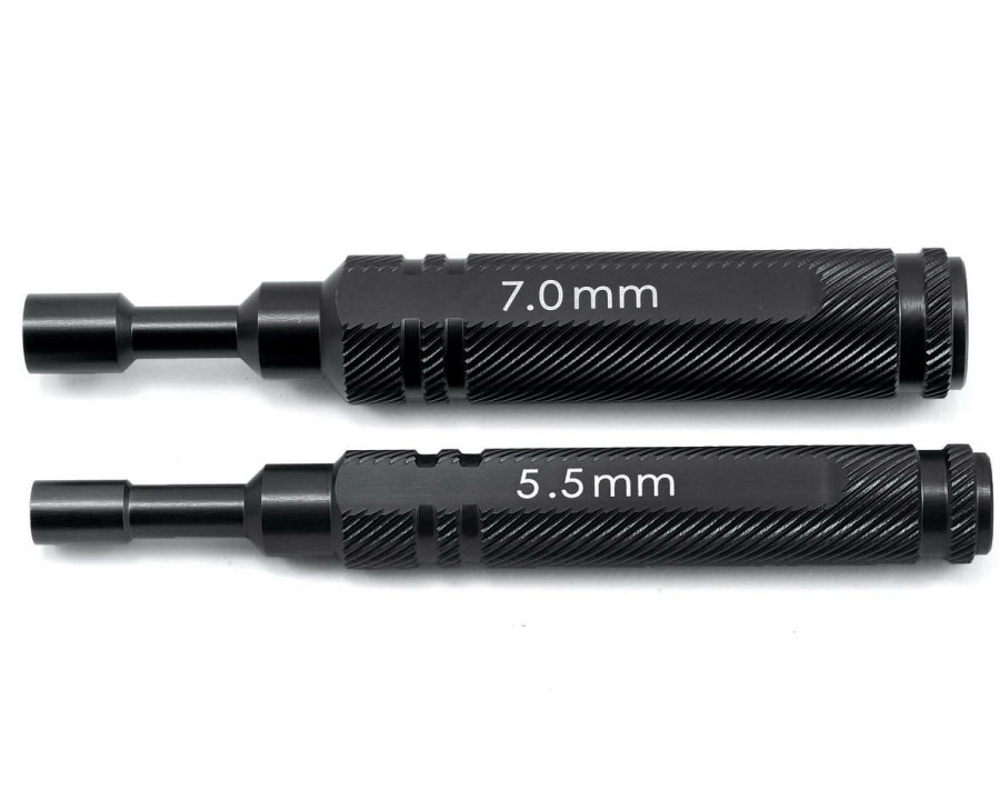 Maintenance * | St Racing Concepts Aluminum 1-Piece Metric Nut Driver Set (5.5Mm/7.0Mm) (Black)