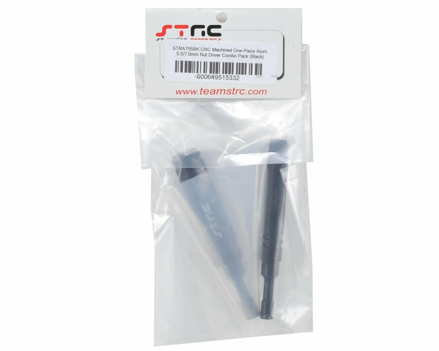 Maintenance * | St Racing Concepts Aluminum 1-Piece Metric Nut Driver Set (5.5Mm/7.0Mm) (Black)