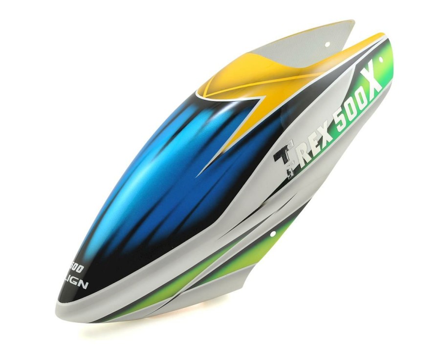 Parts * | Align Painted Canopy (Green/White/Yellow) (T-Rex 500X)