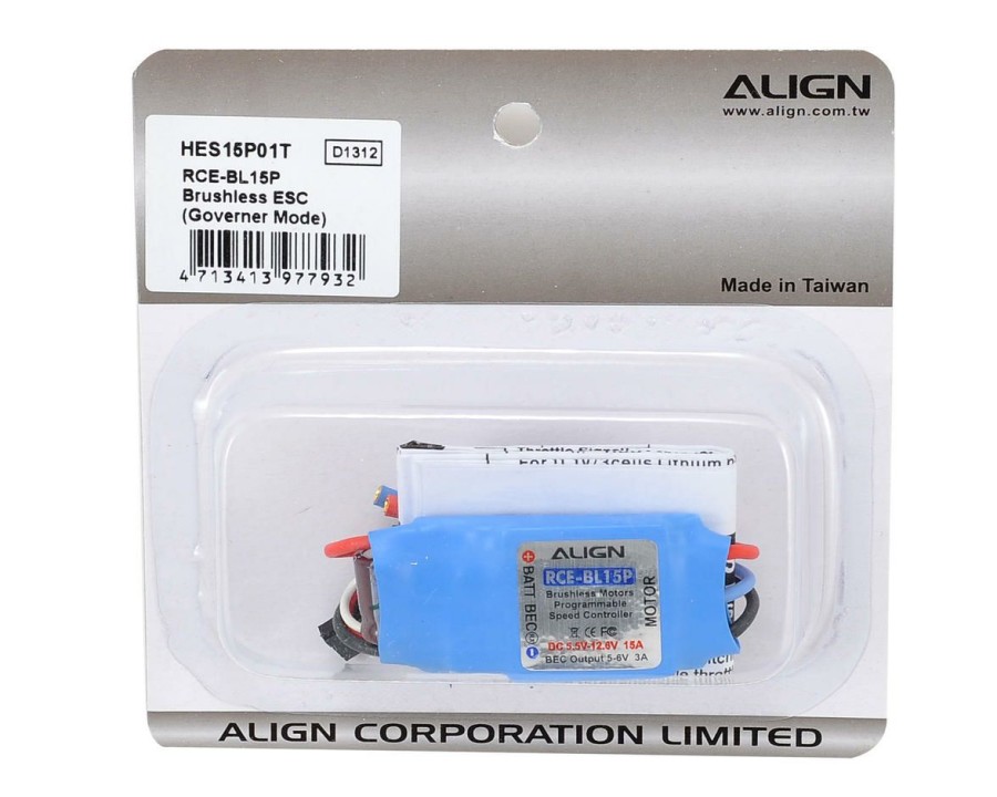 Electronics * | Align Rce-Bl15P Brushless Esc W/Governer Mode