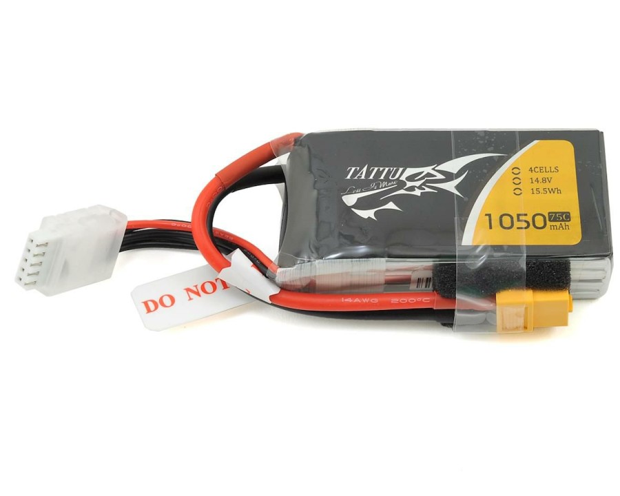 Batteries * | Tattu 4S Lipo Battery 75C (14.8V/1050Mah) W/Xt-60 Connector