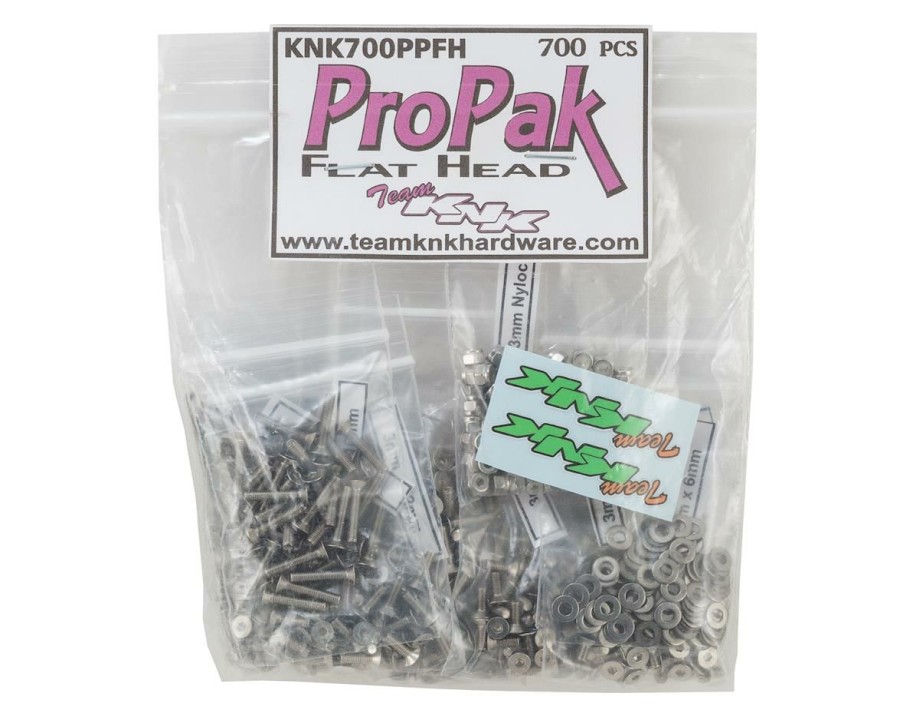 Parts * | Team Knk Flat Head Pro Pak Stainless Screw Kit (700)