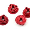 Parts * | Avid Rc Triad 4Mm Light Weight Serrated Wheel Nut Set (4) (Red)