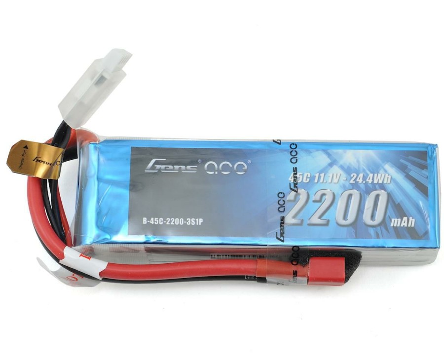 Batteries * | Gens Ace 3S Lipo Battery 45C (11.1V/2200Mah) W/T-Style Connector