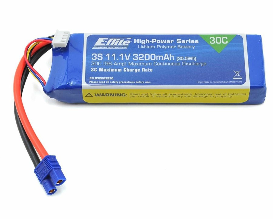 Batteries * | E-Flite 3S Lipo Battery 30C (11.1V/3200Mah) W/Ec3 Connector