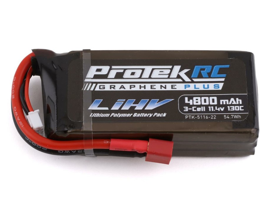 Batteries * | Protek Rc 3S 130C Low Ir Si-Graphene + Hv Shorty Lipo Battery (11.4V/4800Mah) Crawler Pack W/T-Style Plug