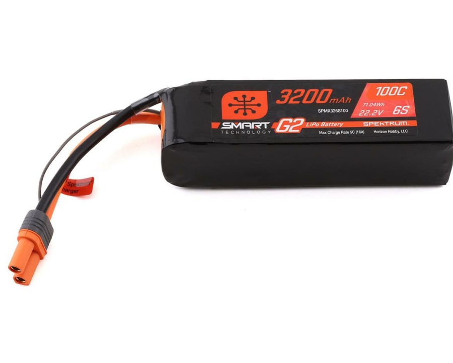 Batteries * | Spektrum Rc 6S Smart G2 Lipo 100C Battery Pack (22.2V/3200Mah) W/Ic5 Connector