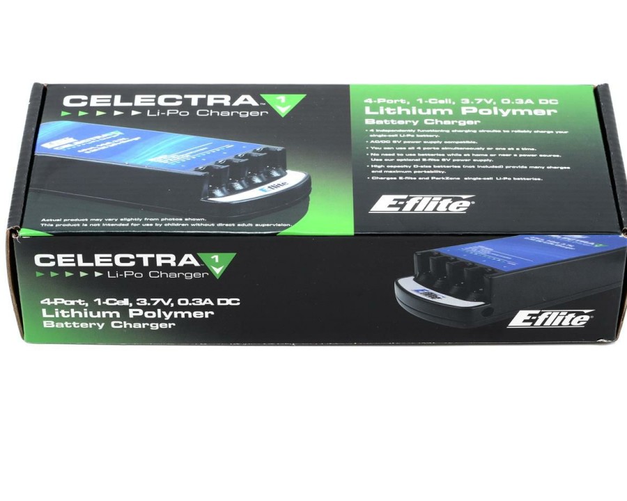 Parts * | E-Flite Celectra 4-Port 1S 3.7V 0.3A Dc Li-Po Charger