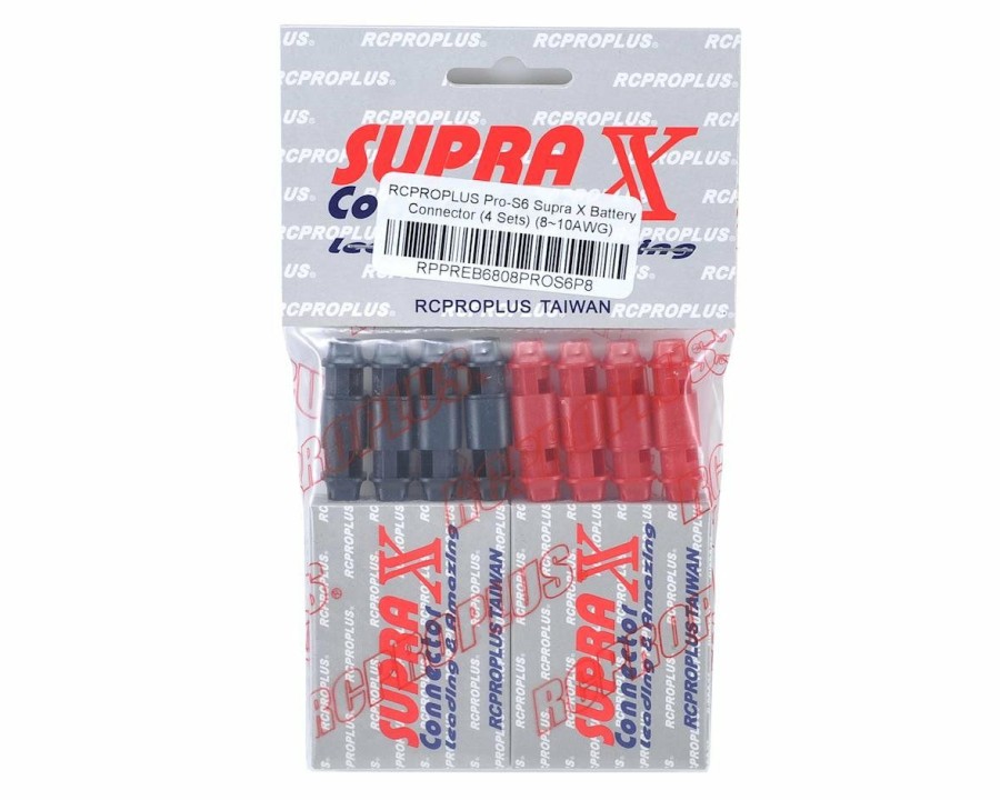 Electronics * | Rcproplus Pro-S6 Supra X Battery Connector (4 Sets) (8~10Awg)