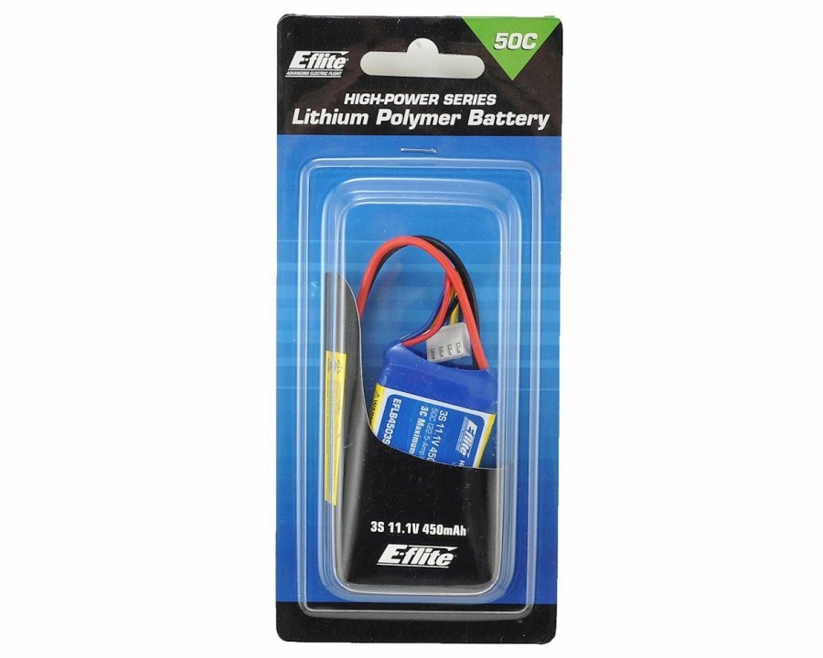 Batteries * | E-Flite 450Mah 3S 11.1V 50C Lipo Connector W/Jst Connector