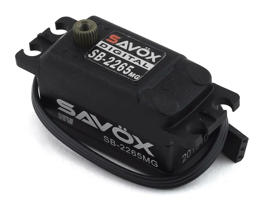 Electronics * | Savox Sb-2265Mg Black Edition Low Profile Brushless Metal Gear Servo