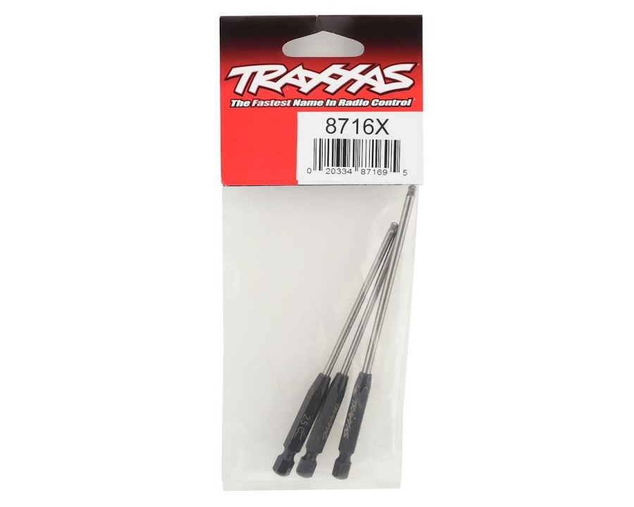 Maintenance * | Traxxas Speed Bit Ball-End 1/4 Drive Hex Driver Set (3) (2.0Mm, 2.5Mm, 3.0Mm)