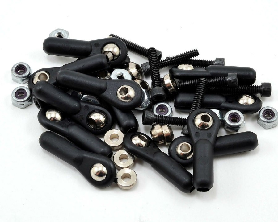 Parts * | Dubro 6-32 Heavy Duty Ball Link Set (Black) (12)