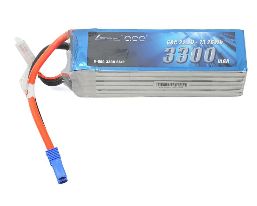 Batteries * | Gens Ace 6S Lipo Battery 60C (22.2V/3300Mah) W/Ec5 Connector