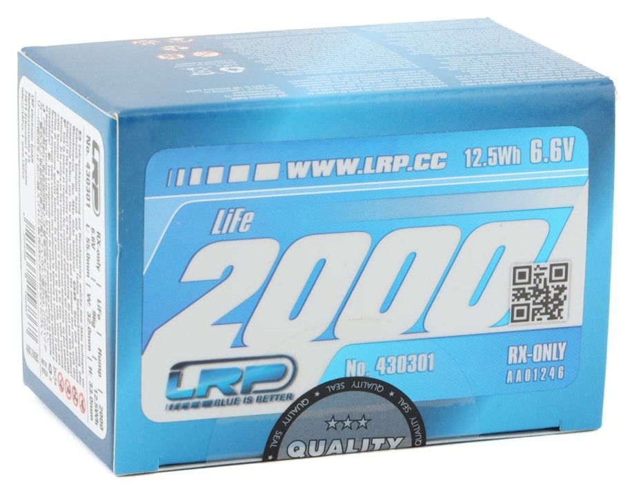 Batteries * | Lrp Vtec Life Hump Receiver Battery Pack (6.6V/2000Mah)