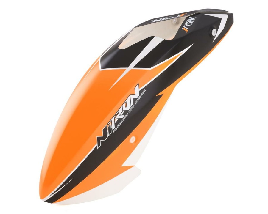 Parts * | Tron Helicopters Nitron 5.5 Canopy (Black/Orange)