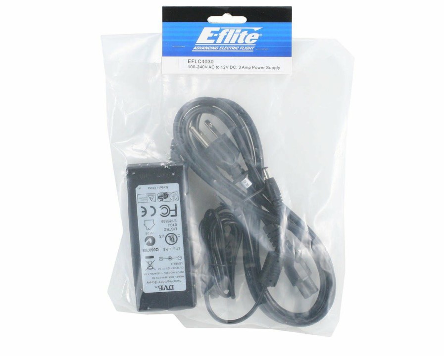 Batteries * | E-Flite 3.0 Amp Power Supply 100-240V Ac 12V Dc