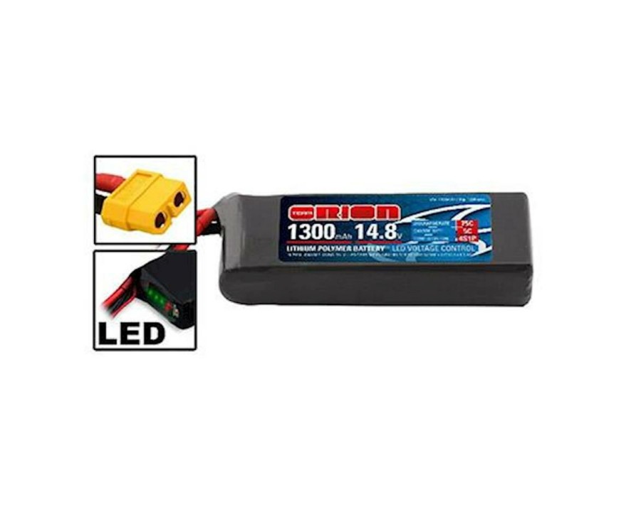 Batteries * | Team Orion Racing Drones Lipo 1300 14.8V 75C W/Xt-60 Connector