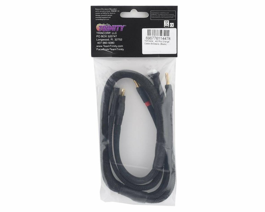 Batteries * | Trinity 4S Pro Charge Cables W/Deans Plug (Black)