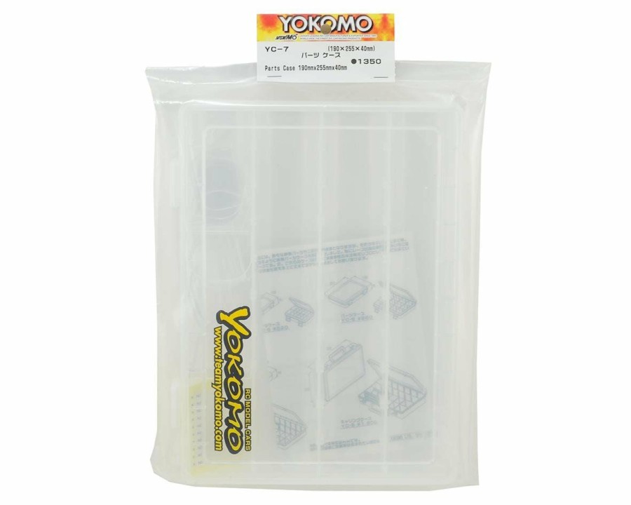 Batteries * | Yokomo Plastic Parts & Screws Carrying Case (190X225X40Mm)