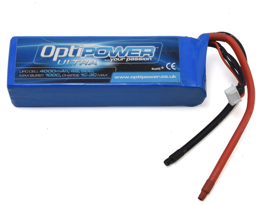 Batteries * | Optipower 4S 50C Lipo Battery (14.8V/4000Mah)