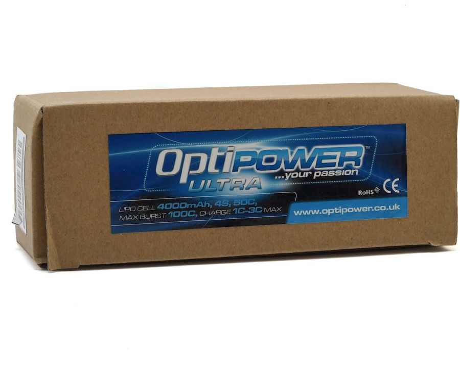 Batteries * | Optipower 4S 50C Lipo Battery (14.8V/4000Mah)