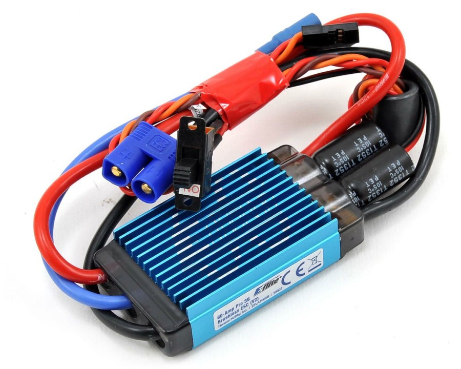 Electronics * | E-Flite 60-Amp Pro Switch-Mode V2 Bec Brushless Esc