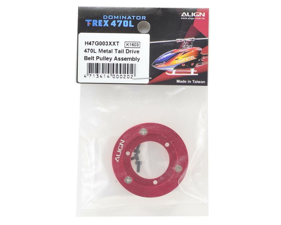 Parts * | Align Metal Tail Drive Belt Pulley Assembly