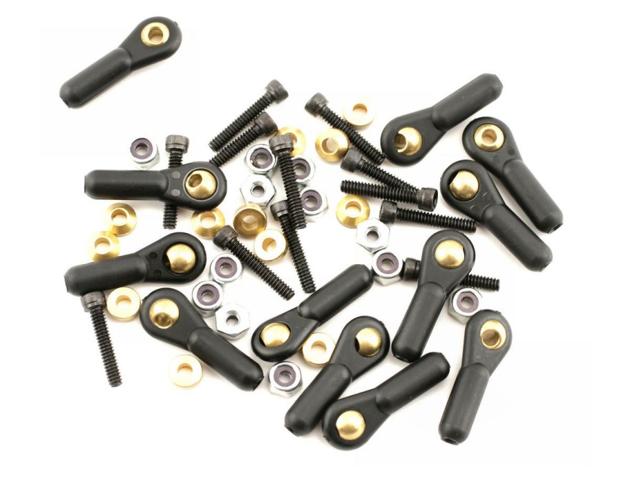 Parts * | Dubro 4-40 Heavy Duty Ball Link Set (Black) (12)