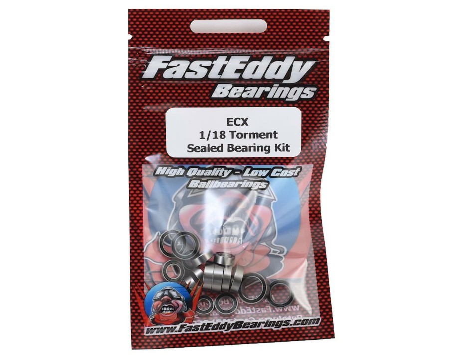 Parts * | Fasteddy Ecx 1/18 Torment Sealed Bearing Kit