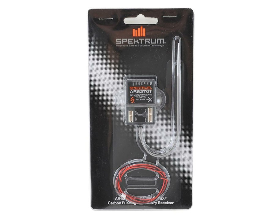 Electronics * | Spektrum Rc Ar6270T Dsmx 6-Channel Carbon Fuse Telemetry Receiver